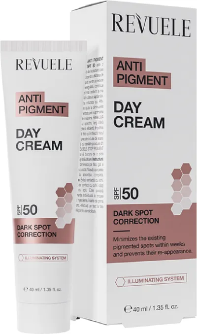 Revuele Anti Pigment, Day Cream SPF 50 (Rozjaśniający krem do twarzy na dzień SPF 50)