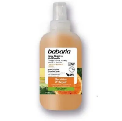 Babaria Natural Cosmetics Multifunction Bioactive Spray Nutritive & Repair (Mgiełka bioaktywna wielofunkcyjna do włosów normalnych i suchych z pomarańczą i chia)
