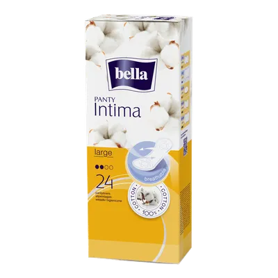 Bella Panty Intima Large 100% Cotton (Wkładki higieniczne ultracienkie)