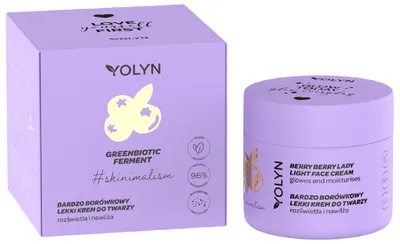 Yolyn Lekki krem do twarzy `Borówka`