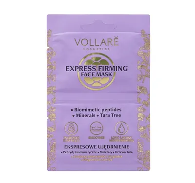 Vollare Cosmetics Express Firming Face Mask (Ujędrniająca maseczka do twarzy)
