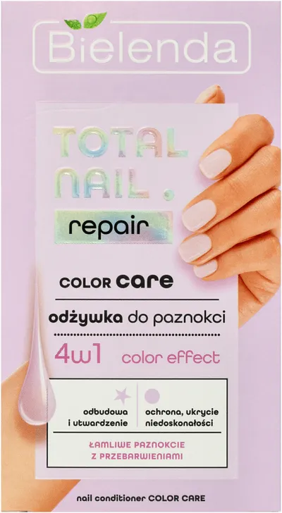 Bielenda Total Nail Repair, Odżywka do paznokci 4w1 `Color Care`