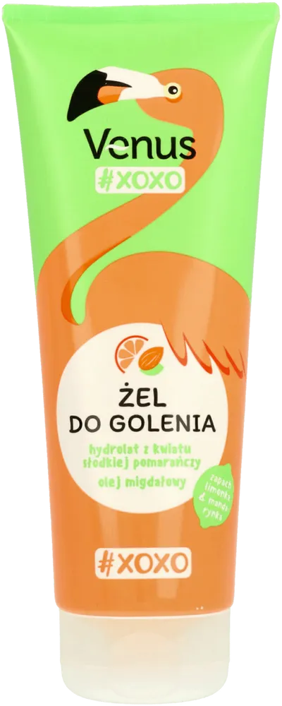 Venus # Xoxo, Żel do golenia `Hydrolat z kwiatu słodkiej pomarańczy i olej migdałowy`
