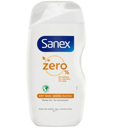 Sanex Zero % Shower Gel (Żel pod prysznic do skóry suchej)