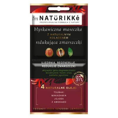 Naturikke Błyskawiczna maseczka z naturalnym kolagenem