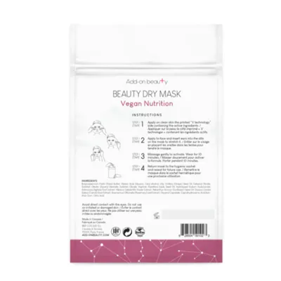 Add-on Beauty Vegan Nutrition  Beauty Dry Mask (Maseczka do twarzy)