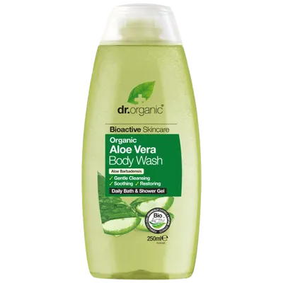 Dr.Organic Aloe Vera Body Wash (Delikatny żel do kąpieli i pod prysznic z organicznym aloesem)