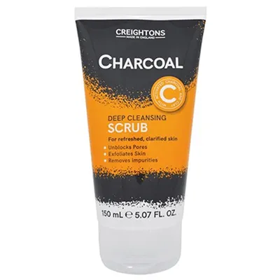 Creightons Charcoal Deep Cleansing Scrub (Głęboko czyszczący peeling z węglem aktywnym i glinką)