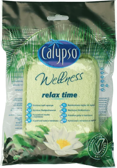 Calypso Wellness Relax Time, Bamboo Bath Sponge (Gąbka do mycia z włókien bambusa)