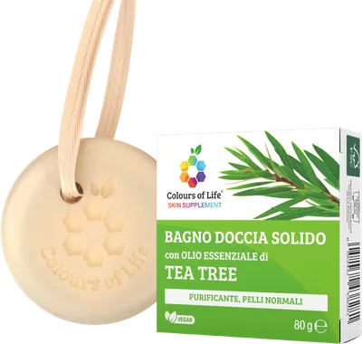 Optima Naturals Soap Bar with Tea Tree (Kostka pod prysznic z drzewem herbacianym)