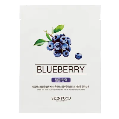 SkinFood Beauty in a Food, Blueberry Sheet Mask (Maska w płachcie z wyciągiem z borówki)