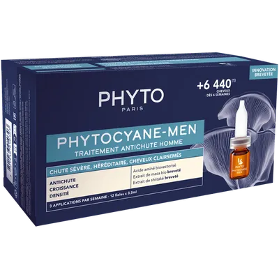 Phyto Phytocyane- Men Traitement Antichute (Kuracja przeciwko wypadaniu włosów dla mężczyzn)