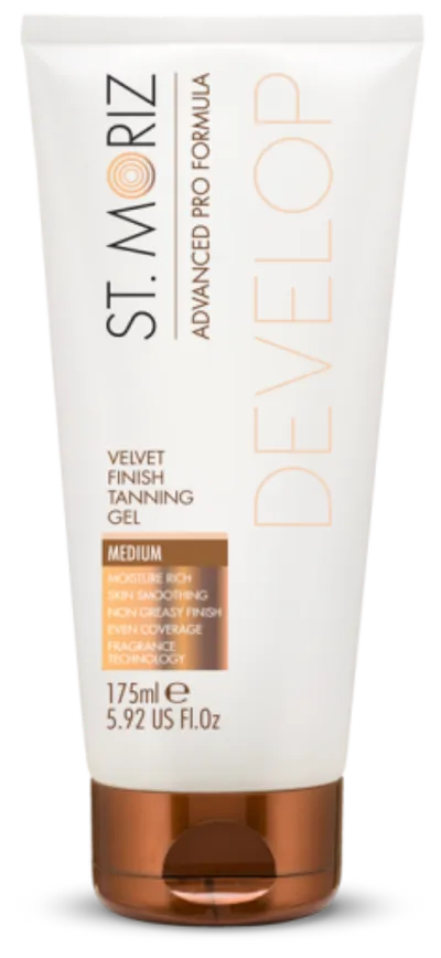St. Moriz Velvet Finish Tanning Gel (Żel samoopalający korygujący niedoskonałości)