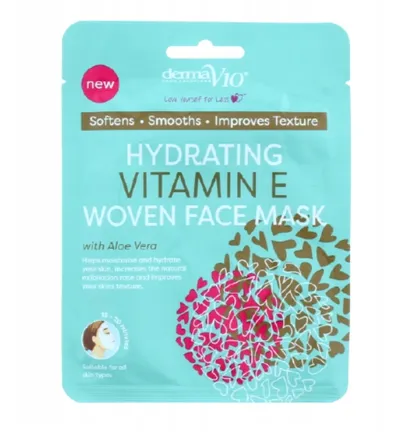 DermaV10 Hydrating vitamin E Women Face Mask (Maseczka do twarzy nawilżająca z Witaminą E)