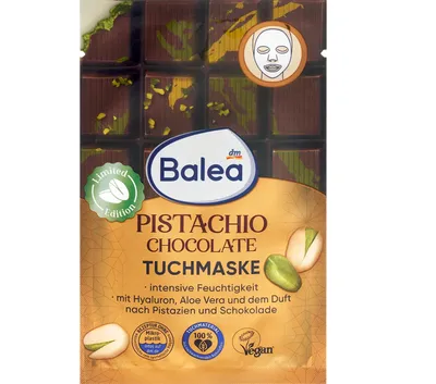 Balea Pistachio Chocolate, Sheet Mask (Maska do twarzy w płachcie)