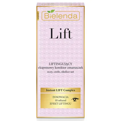 Bielenda Lift, Liftingujący ekspresowy korektor przeciwzmarszczek oczy, czoło, okolice ust