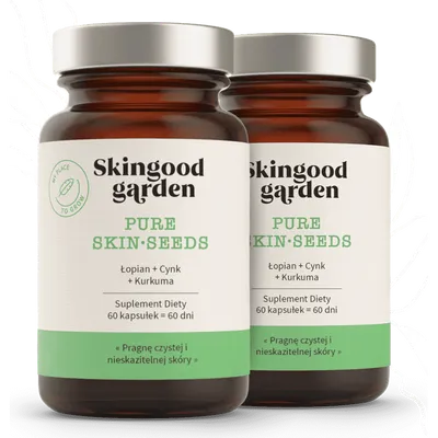 Skingood Garden Pure Skin Seeds, Suplement diety do walki z niedoskonałościami