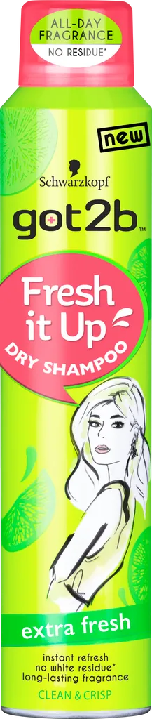 Schwarzkopf Got2b Fresh It Up!, Extra Fresh, Dry Shampoo (Suchy szampon do włosów odświeżający)