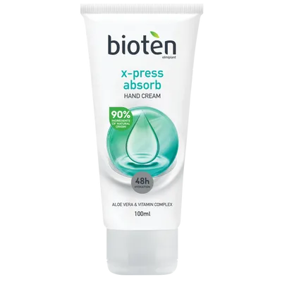 Bioten X-press Absorb Hand Cream  Aloe Vera & Vitamin Complex (Szybkowchłaniający krem do rąk)