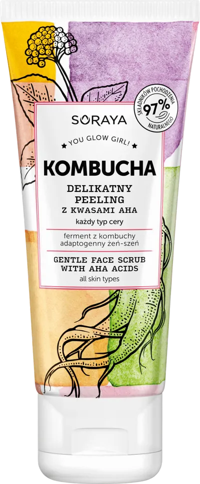Soraya Kombucha, Delikatny peeling z kwasami AHA do każdego typu cery