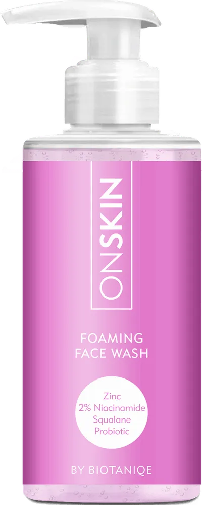 Biotaniqe OnSkin, Foaming Face Wash (Łagodny żel oczyszczający)