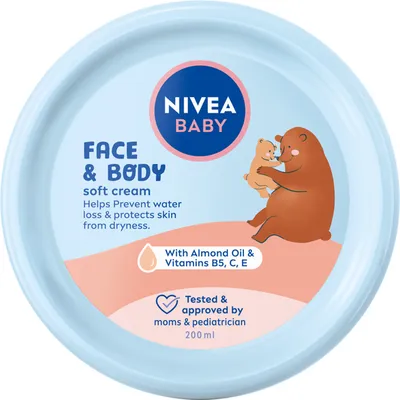 Nivea Baby, Krem pielęgnacyjny do twarzy i ciała (nowa wersja)