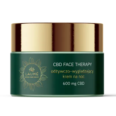 Laume CBD Face Therapy, Odżywczo-wygładzający krem na noc  600 mg CBD