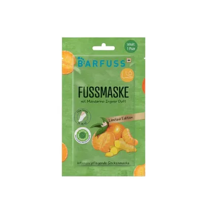 Barfuss Mandarin-Ginger, Foot Mask (Mandarynka i Imbir, Maska do stóp)