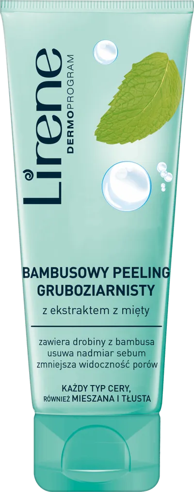 Lirene Dermoprogram Bambusowy peeling gruboziarnisty z ekstraktem z mięty