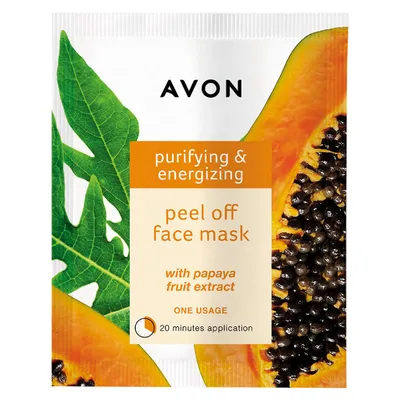 Avon Purifying & Energizing Peel Off Mask with Papaya Fruit Extract (Oczyszczająco-energetyzująca maska peel off z ekstraktem z papai)