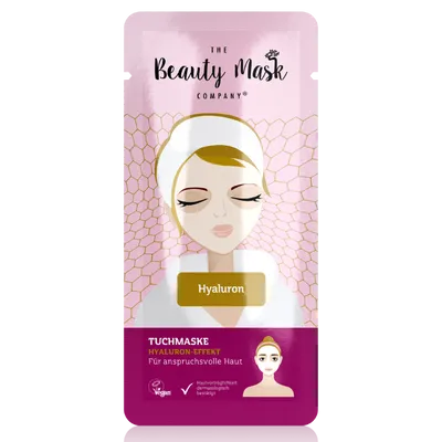 The Beauty Mask Company Tuchmaske mit Hyaluron-Effekt (Hialuronowa maska w płachcie)