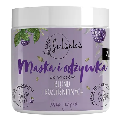 Sielanka Leśna Jeżyna, 2w1 Maska i odżywka do włosów blond i rozjaśnianych