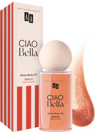 AA Ciao Bella, Amalfi Cherry Dolce, Glow Body Oil (Rozświetlający olejek do ciała)