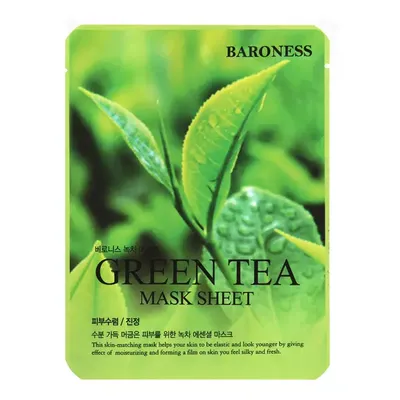 Baroness Green Tea Mask Sheet (Oczyszczająco-odświeżająca maska z ekstraktem zielonej herbaty)