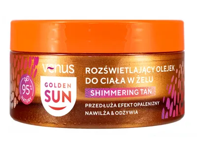 Venus Golden Sun, Rozświetlający olejek do ciała po opalaniu w żelu