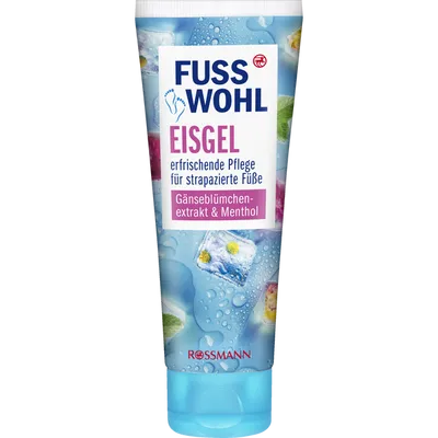 Fusswohl Eisgel mit Gänseblümchenextrakt und Menthol (Żel do stóp)