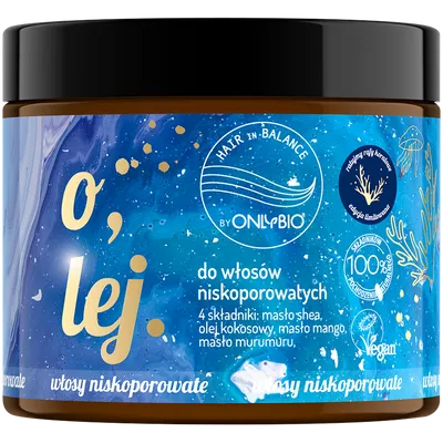 OnlyBio Hair in Balance, Olej do włosów niskoporowatych