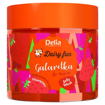 Delia Dairy Fun, Galaretka do mycia `Truskawkowe pole`