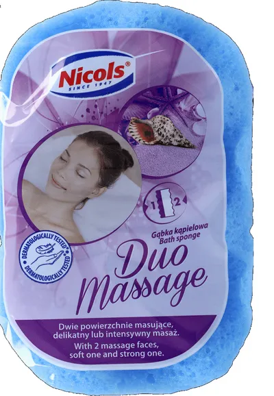 Nicols Poland Duo Massage  Sponge (Gąbka kąpielowa)