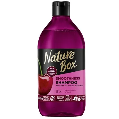 Nature Box Cherry Smoothness Shampoo (Szampon wygładzający do włosów kręconych i falowanych)