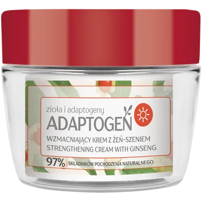 Floslek Adaptogen, Wzmacniający krem na dzień z żeń-szeniem