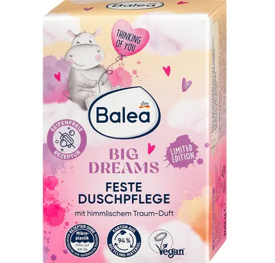 Balea Big Dreams,Shower Gel in Bar (Żel pod prysznic w kostce)