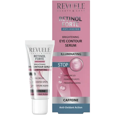Revuele Beauty & Care, Retinol Forte, Anti-ageing Brightening Eye Contour Serum (Rozświetlające serum pod oczy z retinolem)