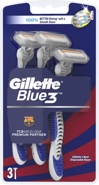 Gillette Blue 3, Jednorazowa maszynka do golenia z paskiem nawilżającym