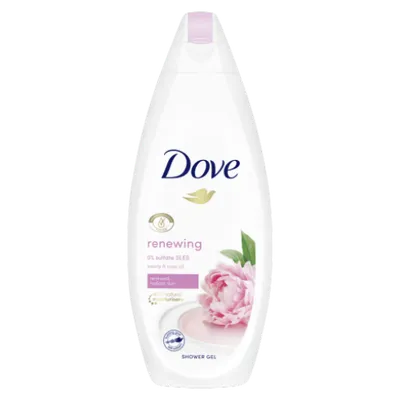 Dove Renewing Body Wash Peony & Rose oil 0 % Sulfate SLES (Żel pod prysznic bez SLES `Peonia i olejek różany`)