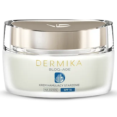 Dermika Bloq- Age, Krem na dzień hamujący starzenie SPF 15