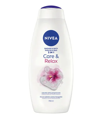 Nivea Care & Relax 2 in 1 Shower & Bath (Żel pod prysznic i do kąpieli (nowa wersja))