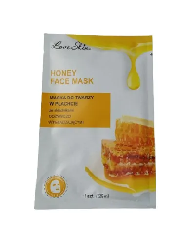 Love Skin Honey Face Mask (Maska do twarzy w płachcie z ekstraktem z miodu)