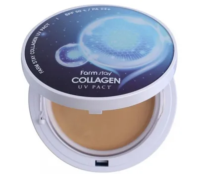 FarmStay Collagen UV Pact SPF50+/PA+++ (Kompaktowy puder  kolagenowy SPF50+/PA+++)