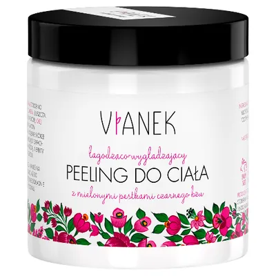 Vianek Seria Różowa, Łagodząco - wygładzający peeling do ciała
